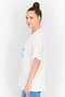 Women Sportswear Fit Brand Logo Boyfriend Tee, White - 4