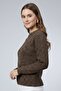 Women Crew Neck Knitted Long Sleeve Sweater, Multicolor - 4