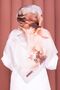 Rose Pattern Shawl Series Beige - 3