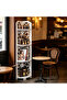 OneDcor Hollow Cutout PVC 4-Tier Corner Shelf, Multi-scene Freestanding Corner Storage Rack - 5