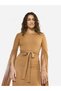 Tie-Waist Cape Sleeve Maxi Dress - 6
