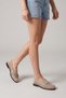 Women's Loafer Genuine Leather Perforated Drawstring Moccasin Casual Shoes Lorpe Beige Suede - 4