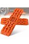 Car Traction Boards Sand & Snow Recovery Tracks, Heavy Duty Tire Grip Mats for Off-Road, Anti-Slip Recovery Pads for Mud, Sand, Snow & Ice (Plastic - Orange) - 2