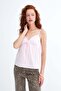 Bow Detailed Scallop Striped Blouse A18306