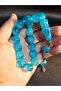 Ice Blue Glass Beads Shaker Prayer Beads - 2