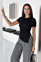 Wine Touch Bodycon Casual T-Shirt - 4