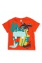 Boy's hippo print pocket t-shirt, ages 2-8, orange - 2