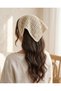 Women's Summer-Casual Beach-Ready Perforated Knitwear 100% Cotton Knitted Bandana - 3