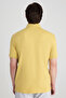 Slim Fit Yellow Pique Textured T-Shirt - 3