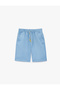 Cotton Pocketed, Waist-Tie Gabardine Shorts - 3