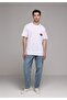 Comfort Fit Round Neck Plain Men's White Short Sleeve T-Shirt - 3