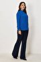 Stand-Up Collar Blouse 46655 - 2
