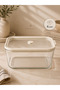 4-Piece Glass Storage Container with Silicone Gasket and Leak-Proof Lid, Airtight – 1380 ml Meal Prep & Refrigerator Organizer - 2