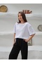 Women's Mia Interlock Fabric Crew Neck Oversize T-Shirt
