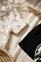 Baby Boy Penguin Patterned 100% Cotton Muslin Shirt and Shorts Set - Breathable Summer Bohemian Combination - 5