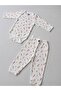2-Piece Carrot Patterned Cotton Unisex Baby Long Sleeve Body Pants Set - 4