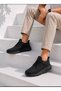 Unisex Black-Black Breathable, Comfortable, Flexible Daily Knitwear Sneaker Sports Shoes - 2