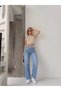 Belt Stone-Detail Stone-Embellished Straight Jeans