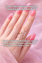Zircon Stone Sparkling Colorful Flower Design Adjustable Ring - 4