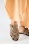 Qurina Women's Genuine Leather Caged Mink Slippers