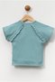 Girl's Ribbed Cotton Fabric Short Sleeve T-Shirt - 3