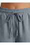 Women's Aerobin Fabric Pocketed Casual Shorts with Elastic Waist - 3