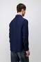 Navy Blue Crinkled Relax Fit Men's Shirt - 6