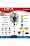 NF-4010SR Electric Stand Fan, Wide Angle Oscillation, Remote, 7.5 Hour Auto Timer, 3 Speed Control - 2