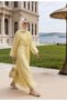 Aura Buckle Chiffon - Fully Lined Special Occasion Dress - Yellow - 2