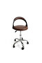 Rolling Stool Chair with Smooth-rolling Dual-wheel casters,Comfortable Cushioned Backrest, Swivel Seat, Heavy Duty Hydraulic Height Adjustable,Sturdy and Durable - 4