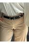 Learn Round Buckle Model Jacket Belt Dress Belt Trouser Belt