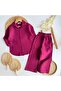 Muslin Girls' Plum Shirt Set - 3