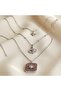 Kly-1003 Medallion Detailed Triple Necklace