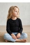 Girl's Stoned Lace Collar Long Sleeve Badi, Ages 2-5 - 5