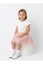 Girl's Rose Bouquet Embroidered Tulle Skirt 2-Piece Set 2-5 Years Old - 2