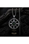 Stainless Steel Works Case Marine and Gothic Style Compass Pendant - 3