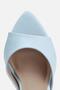 Woman's blue pointed toe high heeled slipper - 5