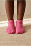Girl's Pink Step Socks with Unicorn Label - 2