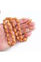 Squeeze Amber German Numbered Stick, Handcrafted, Signed, Beyzi Cut, 8.5X13Mm Prayer Beads - 4
