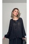 Oversize Blouse and Skirt Set - 4