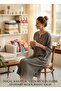 Muslin Tunic Long Dress 100% Cotton Woven Standard Size Loose Summer Beach Dress - 4