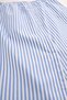 Blue-White-Cotton Striped Shirt Skirt - 2