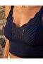 Summer Wavy Lace Look Knitwear Crop Bustier - 2