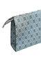 Zyn04 Set of 2 Women's Portfolio Handbag with Wrist Strap Stylish Portfolio Clutch Bag Set Gray/White - 6