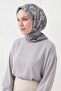 وشاح ناعم بيرلا رمادي 90x90 - 3