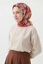 Soft Scarf Watercolor Bright Red 90X90 - 3