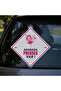 Caution: Baby in Car / Forex - Dekota Warning Sign 15X15 cm 4.5 mm - 2