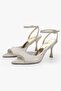 Women's Arel Gold Glitter Heeled Shoes - 3