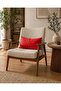 Double-Sided Duck Linen, Red Waist Cushion Cover, 2 Pieces - 3