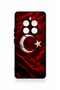 Realme 12 Pro Compatible Wolf Turkish Flag Patterned Silicone Case - 2